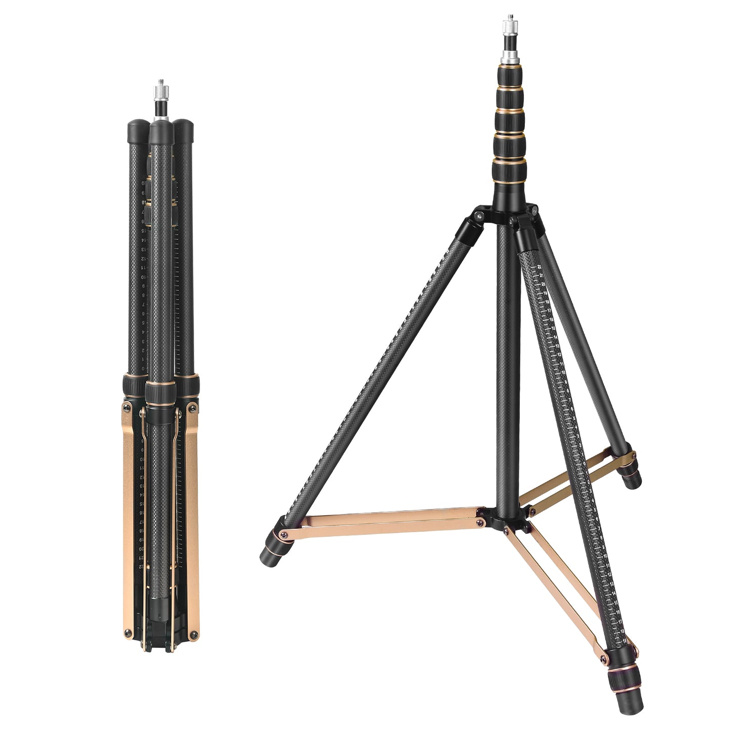 Fosoto SL285 Carbon FiberLed Light Tripod Stand 2.5m Head Softbox For Photo Studio Photographic Lighting Flash LED Light