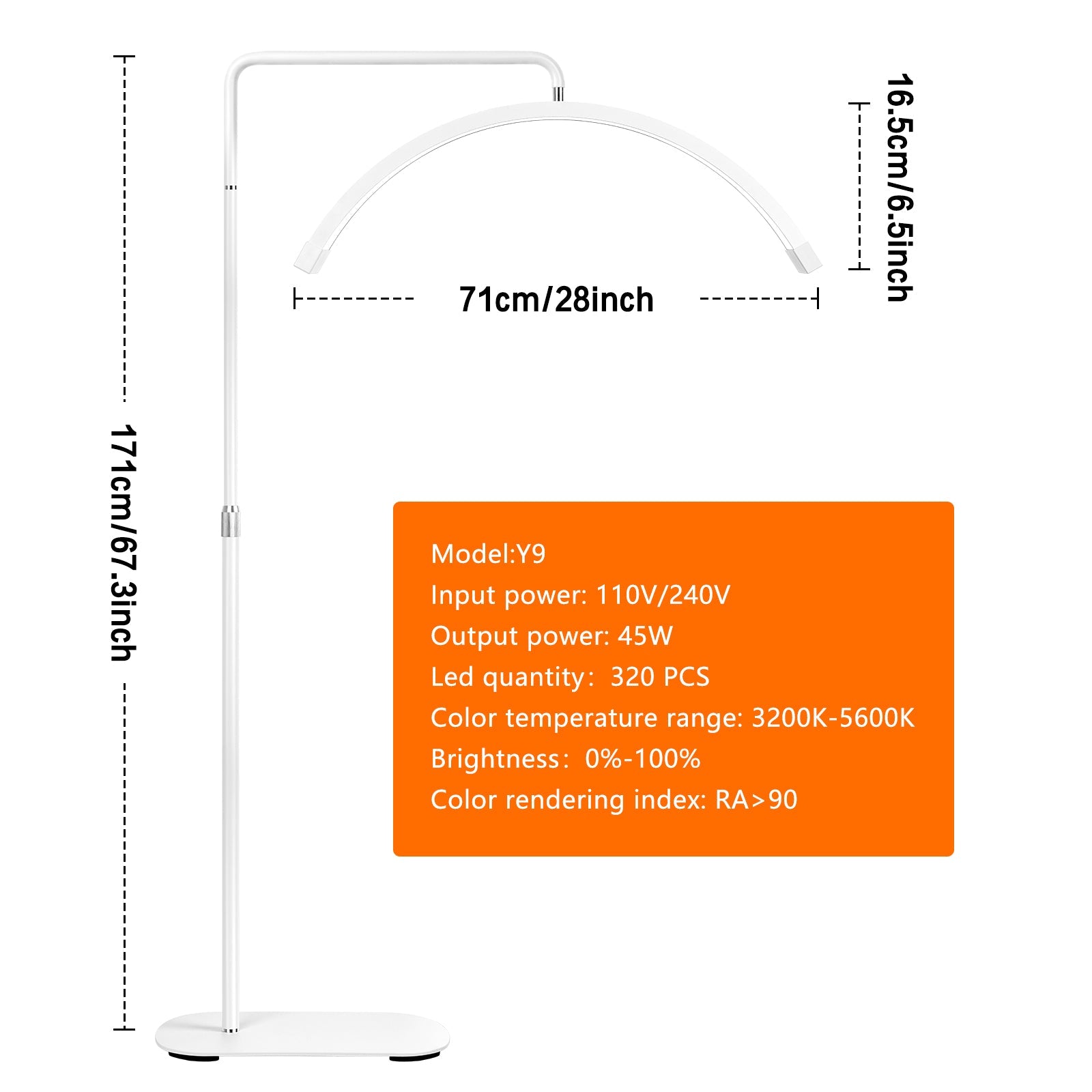 Fosoto FT-Y9 Led Lash Light Half Moon light