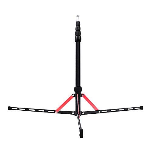 FOSOTO 7.2ft Aluminum Alloy Compact Portable Reverse Legs Light Stand with Carry Bag for Photography Video Photo Studios Photographic Equipment - FOSOTOFOSOTO 7.2ft Aluminum Alloy Compact Portable Reverse Legs Light Stand with Carry Bag for Photography Video Photo Studios Photographic Equipment