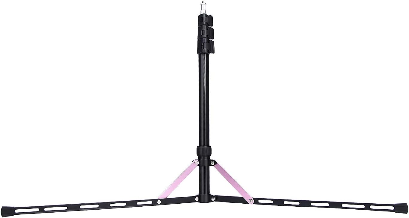 FOSOTO Photography Tripod Travel Lightweight Light Stand Portable Aluminum Sturdy for Travel with Carrying Case Suitable for Camera Ring Light Speedlight Softbox