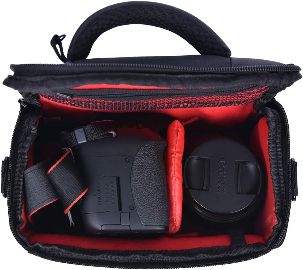 Compact Camera Shoulder Bag Case with Rain Cover