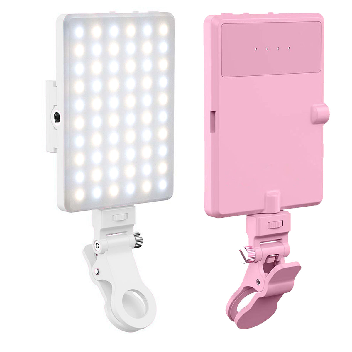 Fosoto - Panel LED portátil, luz de video a todo color, luz de bolsillo funcional, luz LED para teléfono para fotografía