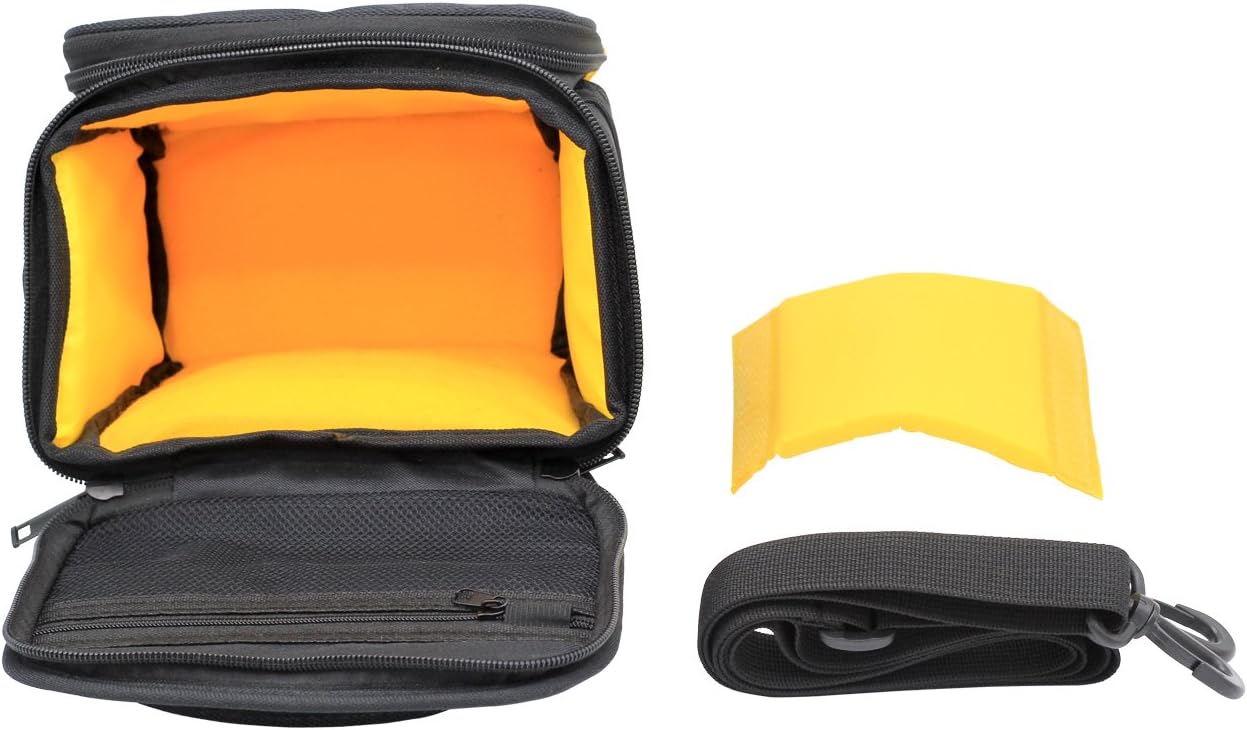 FOSOTO Waterproof (with Rain Cover) Camera Case Bag Compatible for Nikon Coolpix L340 B500 L330 L840 L830 L820 L620, Canon PowerShot SX410 SX420 SX530 M5 M100,Fujifilm XT20,Sony Alpha a6000 A6300 Nex7