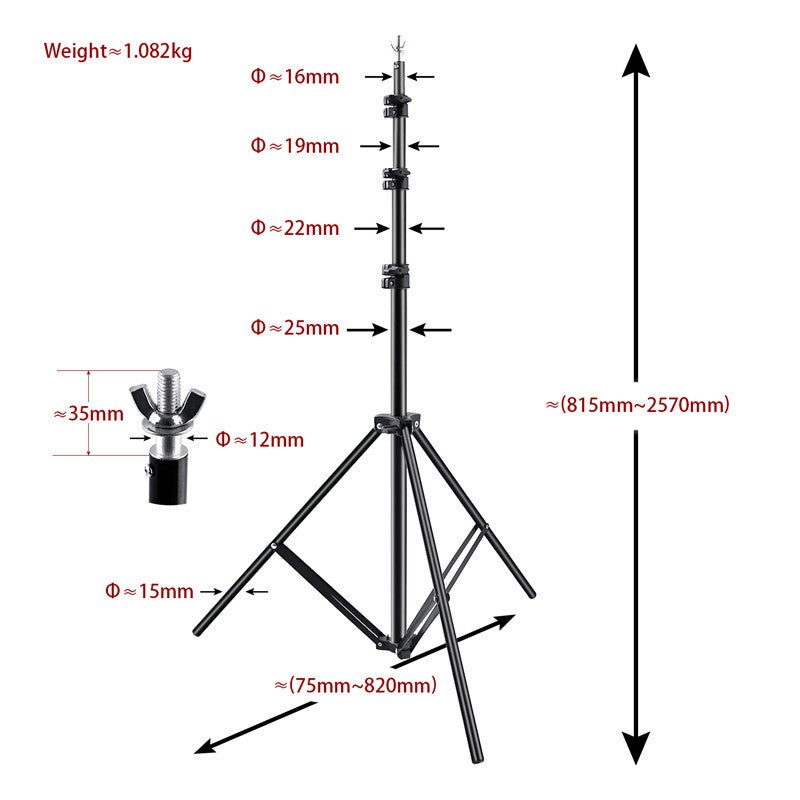 fosoto 2.6*3m Photo Studio Background Frame Folding Tripod Stand Backdrops Frames For Video Studio Photographic Accessories&Bag - FOSOTOfosoto 2.6*3m Photo Studio Background Frame Folding Tripod Stand Backdrops Frames For Video Studio Photographic Accessories&Bag