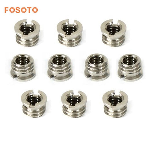 fosoto 10pcs 1/4" to 3/8" Convert Screw Adapter for Tripod Monopod Ballhead DSLR SLR Accessories Camera Accessories - FOSOTOfosoto 10pcs 1/4" to 3/8" Convert Screw Adapter for Tripod Monopod Ballhead DSLR SLR Accessories Camera Accessories