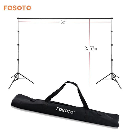 fosoto 2.6*3m Photo Studio Background Frame Folding Tripod Stand Backdrops Frames For Video Studio Photographic Accessories&Bag - FOSOTOfosoto 2.6*3m Photo Studio Background Frame Folding Tripod Stand Backdrops Frames For Video Studio Photographic Accessories&Bag