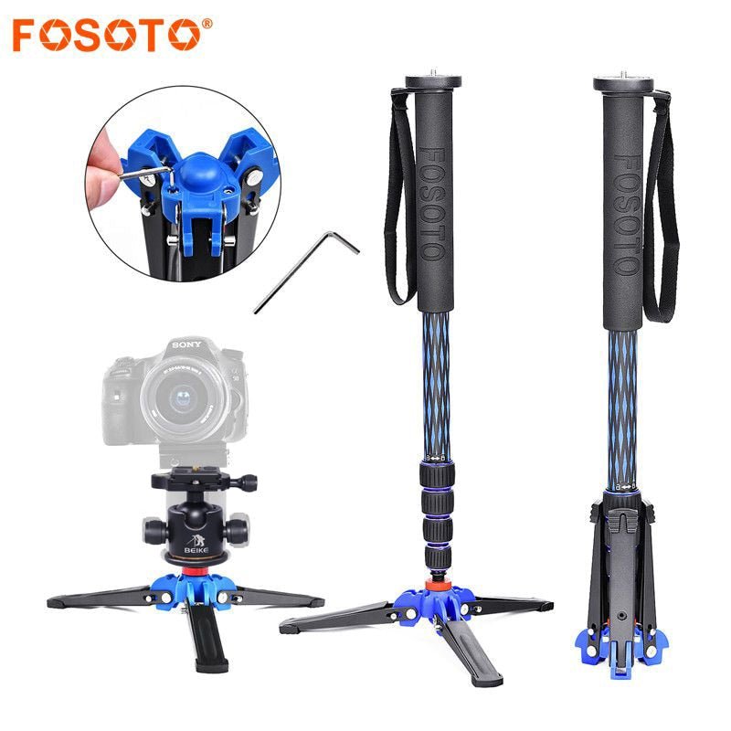 fosoto C - 222 Carbon fiber Camera flexible Mini Tripod Stand Portable monopod Ball head Mount For Dslr Professional Camera Phone - FOSOTOfosoto C - 222 Carbon fiber Camera flexible Mini Tripod Stand Portable monopod Ball head Mount For Dslr Professional Camera Phone