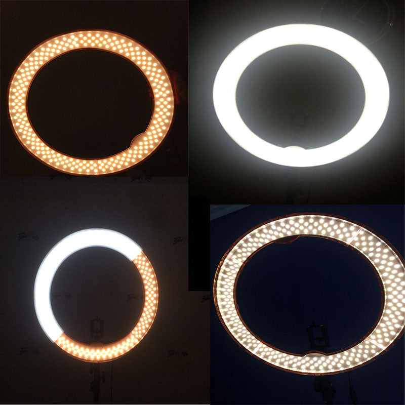 fosoto Camera Photo Video 18"RL-18 240 LED Ring Light 5500K 55W Dimmable Photography Ring Video Light lamp for Camera Fill Light