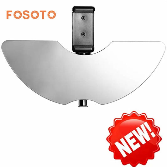 Los accesorios de luz de anillo FOSOTO incluyen espejo, soporte para teléfono inteligente para maquillaje, compatible solo con lámpara de luz de anillo RL-18