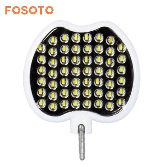 fosoto FT-54 迷你 LED 视频灯 暖白光 自拍增强 LED 环形灯 闪光灯 适用于手机桌面相机