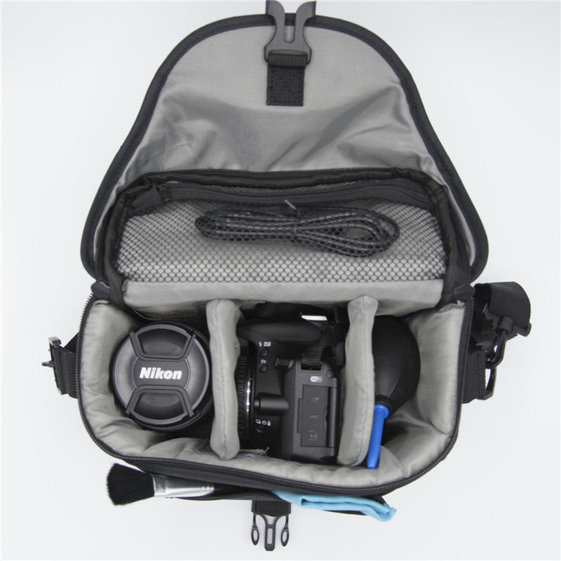 Bolsa para cámara fosoto, funda de nailon para fotografía y vídeo, bolsas para cámara Canon Nikon D3300 Sony Pentax Samsung Panasonic DSLR