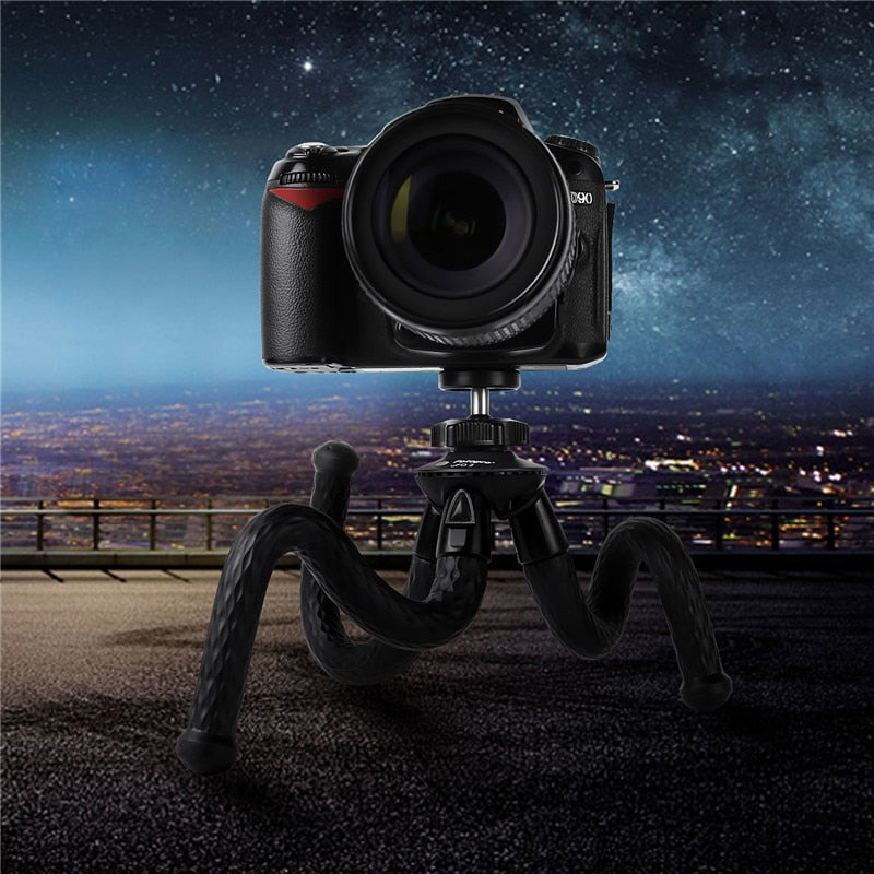 fosoto 新款八爪三脚架迷你灵活数码相机防水蜘蛛三脚架支架适用于手机佳能尼康数码单反相机和 Gopro
