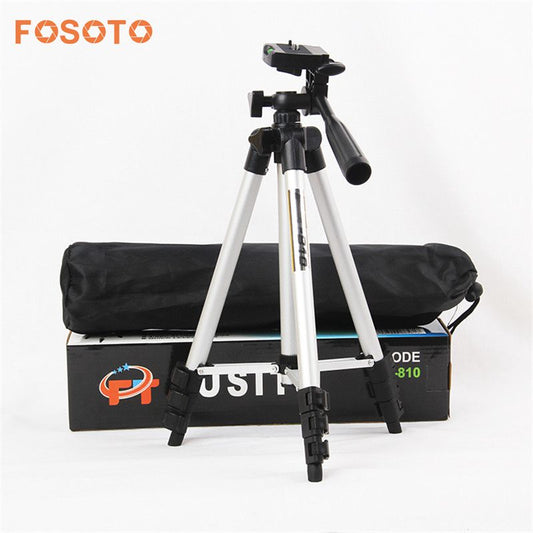 Fosoto Flexible profesional portátil de aluminio cámara Digital mini trípode soporte para Canon Nikon D7100 D90 D3100 Sony DSLR iphone