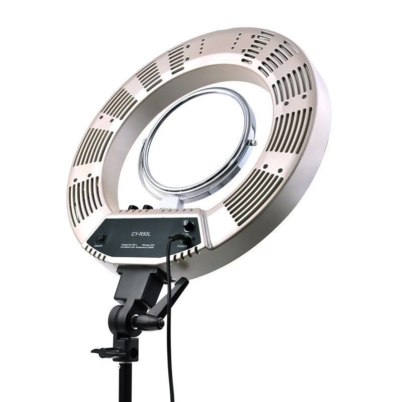 fosoto 18 英寸 5500K 可调光 LED 可调环形灯 480 led 5500K 相机微距环形灯适用于化妆和美容摄影/视频