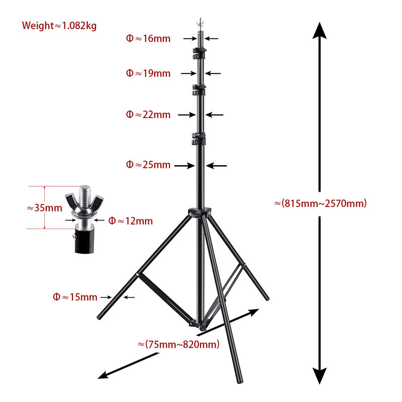fosoto  2.6*3m Photo Studio Background Frame Folding Tripod Stand Backdrops Frames For Video Studio Photographic Accessories&Bag