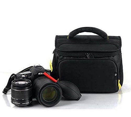 fosoto DSLR 单肩包数码摄像机旅行包带防水雨罩适用于佳能尼康 SLR D3400 D3100