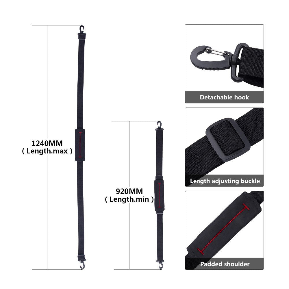 fosoto Camera Shoulder Strap With Double Hooks For DSLR Camera Video bag Waterproof Case Laptop Purse Handbag Messenger bags
