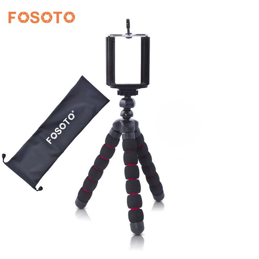 fosoto 迷你八爪柔性三脚架数码相机手机便携式支架 Gorillapod 型单脚架适用于 iPhone X 7 8