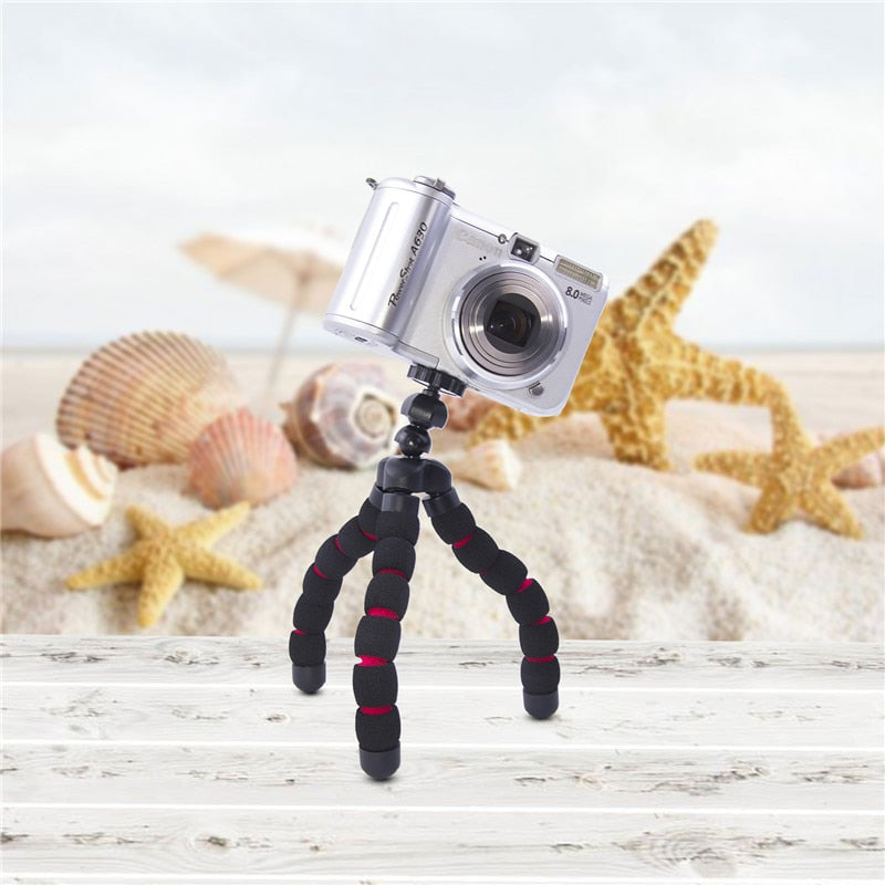 fosoto 迷你八爪柔性三脚架数码相机手机便携式支架 Gorillapod 型单脚架适用于 iPhone X 7 8
