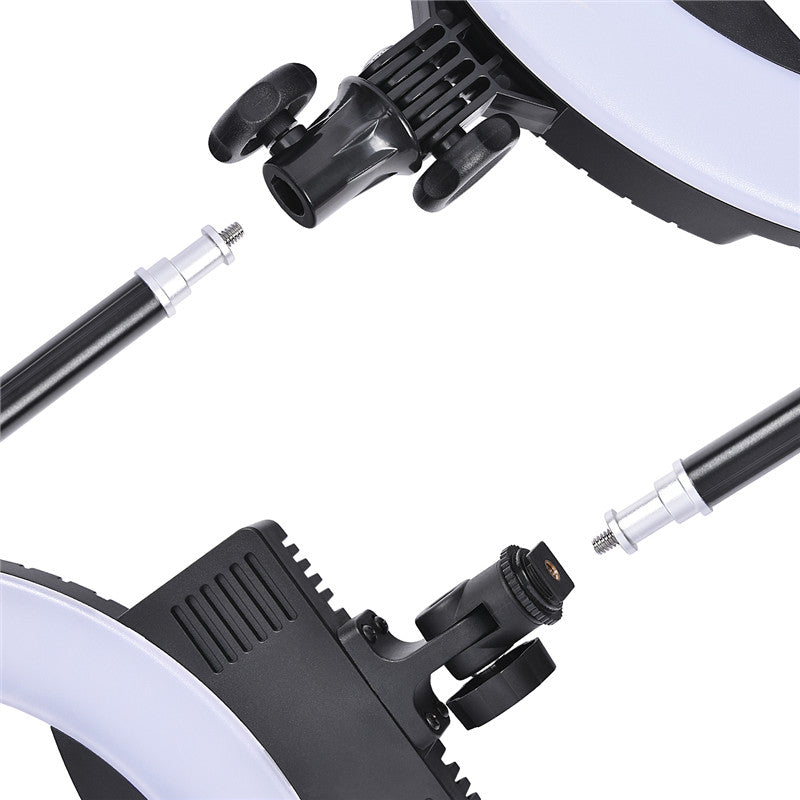Fosoto LED 灯三脚架和 1/4 螺丝袋头柔光箱适用于摄影工作室环形摄影照明闪光灯伞反射器