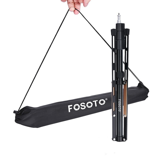 Fosoto LED 灯三脚架和 1/4 螺丝袋头柔光箱适用于摄影工作室环形摄影照明闪光灯伞反射器