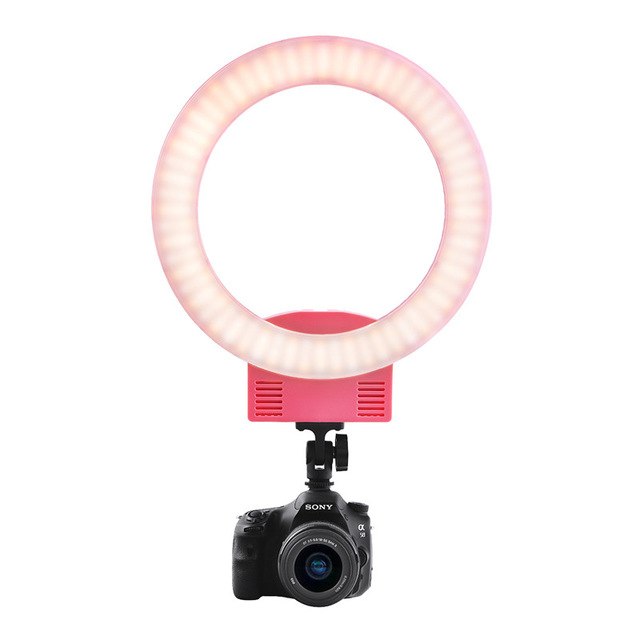 fosoto RL-12 Bi-color Photographic lighting 3 Hot Shoe 3200-5600K 240 Leds Selfie Ring Lamp For Phone Camera Video Photo Makeup