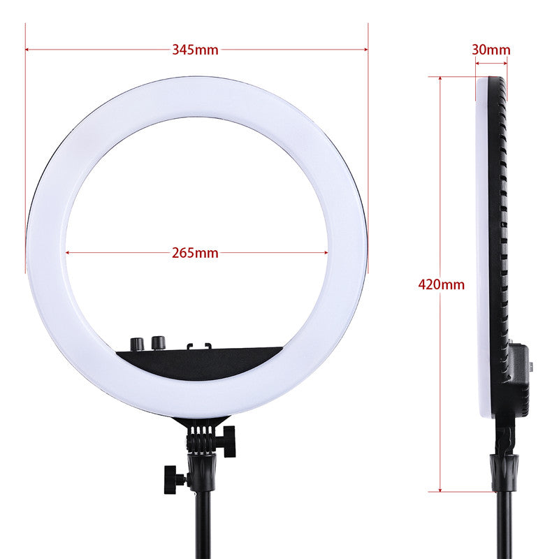 fosoto RL-12II 3200K-5500K Dimmable Photography Studio Led Ring Light Lamp Tripod Stand For Camera Photo Studio Phone Video