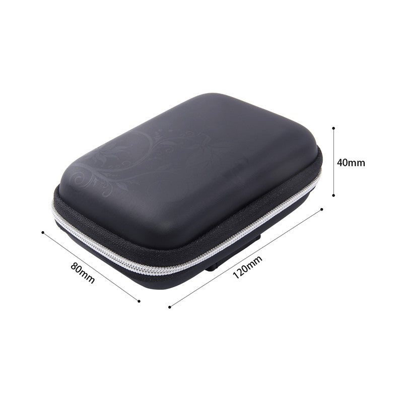 Fosoto, nueva Mini bolsa de almacenamiento dura portátil, correa para el hombro, bolsas EVA/PU para auriculares, tarjetas SD, Cable, monedero