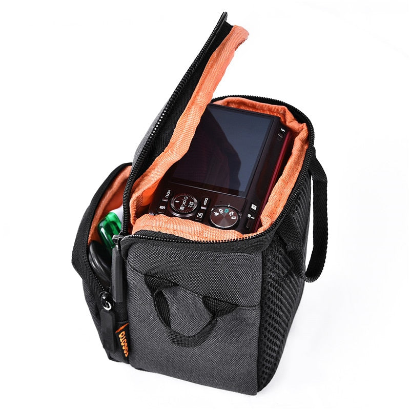 Fosoto R2 bolso para cámara digital funda negra bolsas impermeables de hombro para Nikon D3400 D5300 D5000 D3200 para Canon EOS 750D 1100D 550D