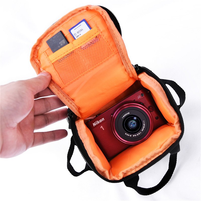 fosoto R2 数码相机包黑色单肩防水包适用于尼康 D3400 D5300 D5000 D3200 适用于佳能 EOS 750D 1100D 550D