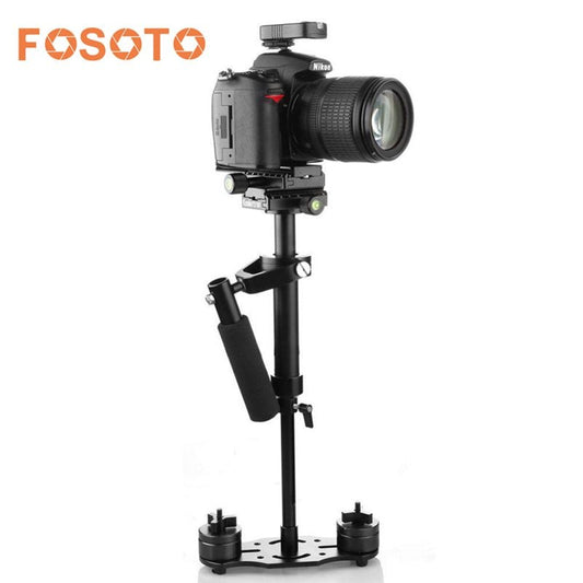 Fosoto S-60 portátil 60cm aluminio Ally estabilizador de mano Steadicam para cámara de vídeo DV DSLR carga 0,5-3kg