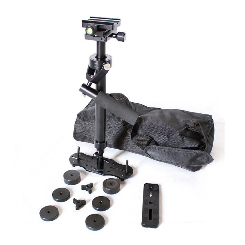 fosoto 便携式 S-60 60 厘米铝合金手持稳定器 适用于摄像机视频 DV DSLR 承重 0.5-3 千克